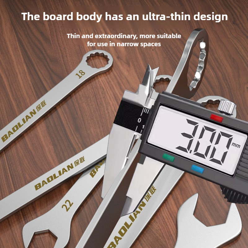 Home Improvement Ending - Ultradunne grote steeksleutel met dubbele functie,