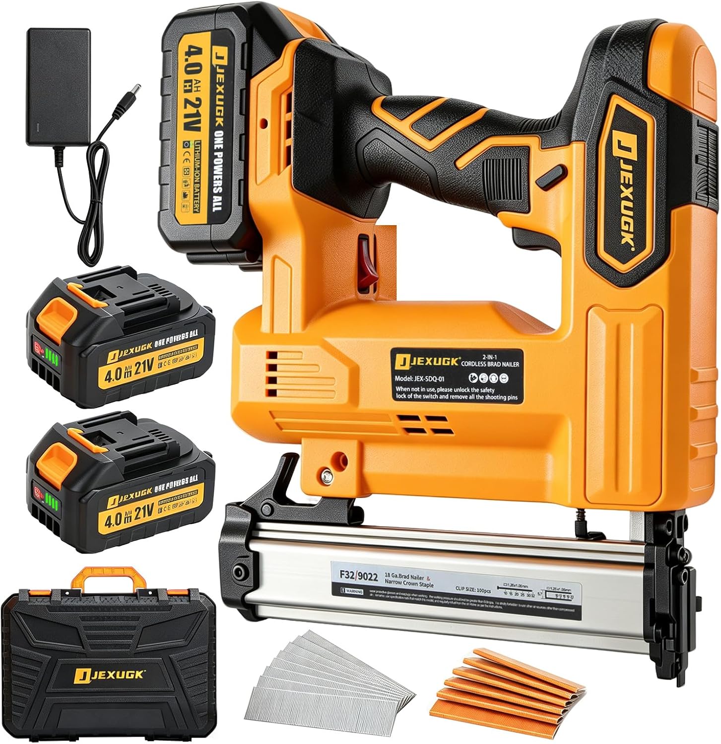 Home Improvement Brad - Op batterijen werkende 18GA 2-in-1 spijker-
