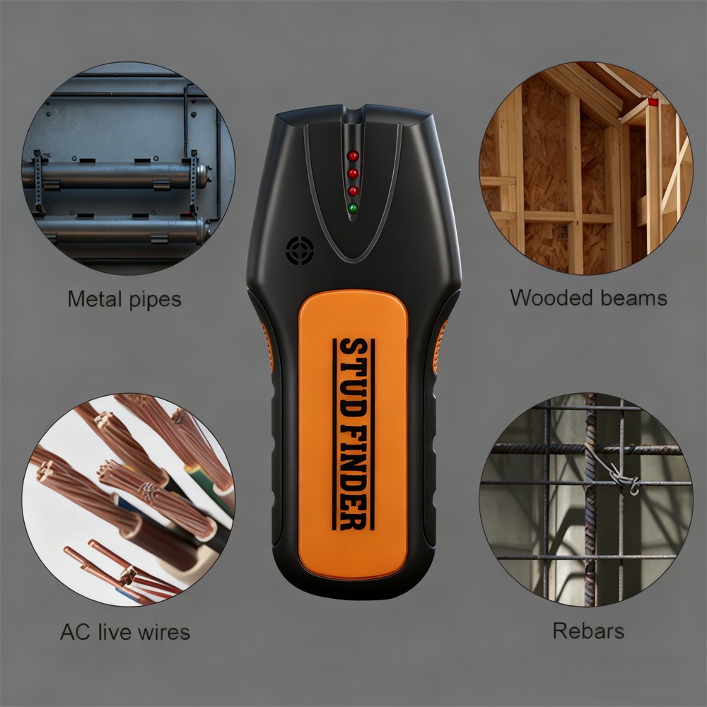 Stud Finder Magnetic - Handheld metaaldetector Multifunctionele houtzoeker Elektronisch meetinstrument