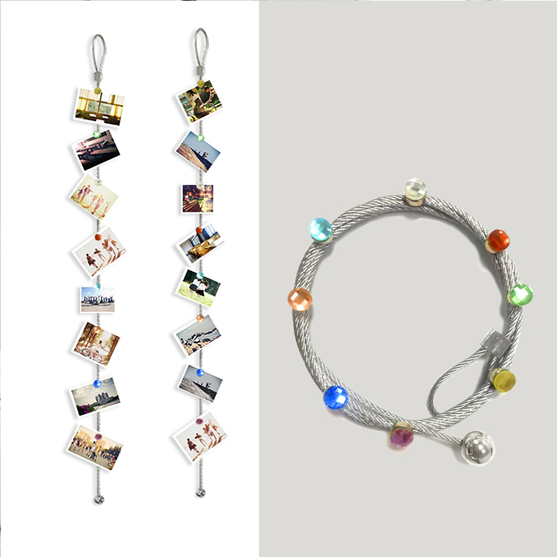 Picture Hanging Strip - Cristal Magnetische Kabel Zilver Fotolijst Touw
