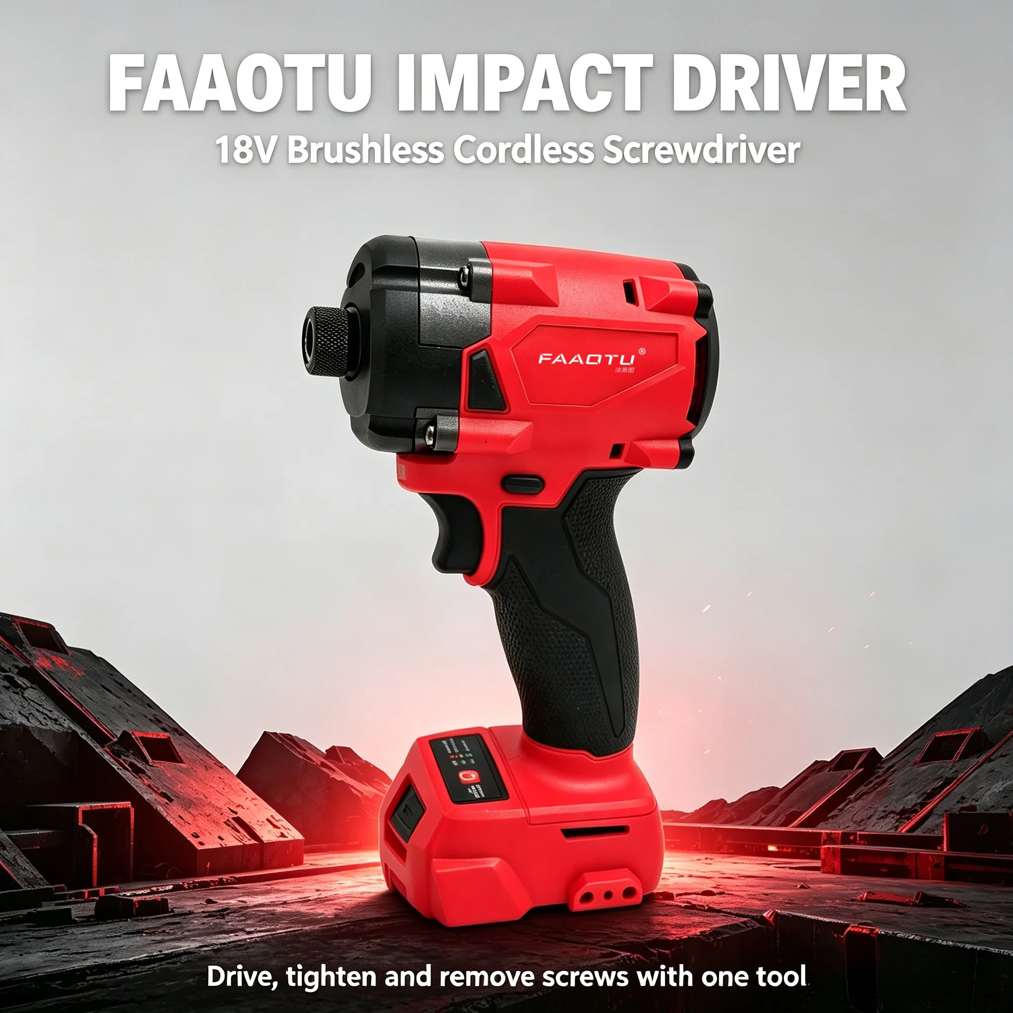 Home Improvement Usa - FAAOTU 18V draadloze elektrische schroevendraaier, krachtige