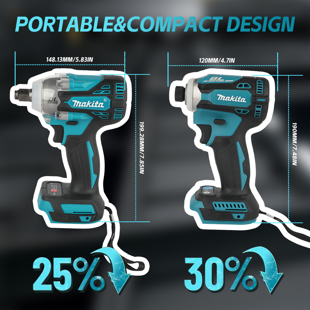 Makita Drill Dtw300 - Makita DTW300 borstelloze oplaadbare elektrische slagmoersleutel,