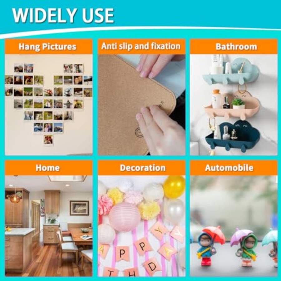 Dubbelzijdige tape voor muren, - Picture Hanging Strip recensie en prijs