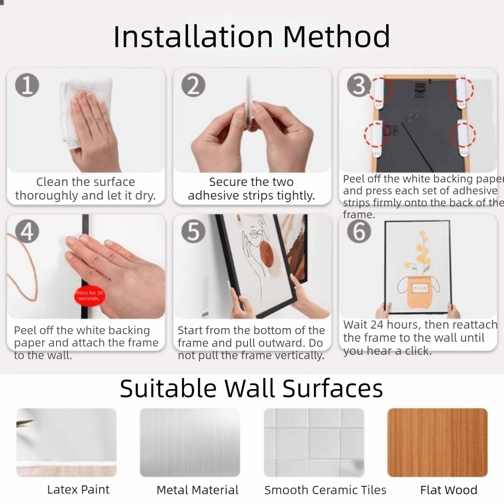 12 paar zware foto-ophangstrip - Picture Hanging Strip recensie en prijs