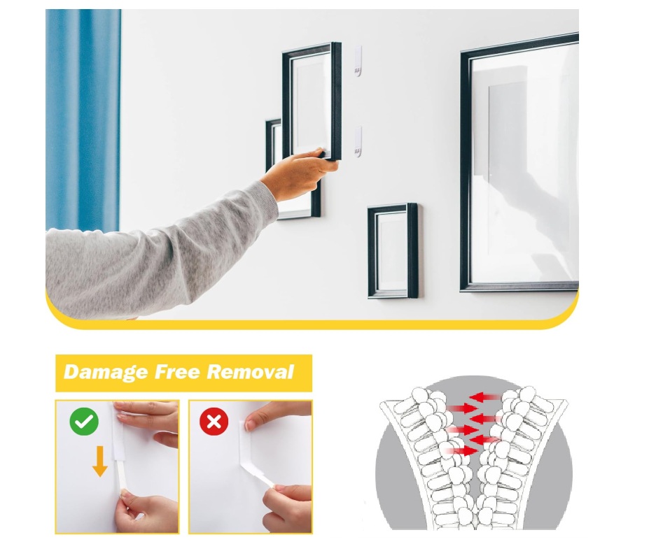 Dubbele vergrendelingsstrips v - Picture Hanging Strip recensie en prijs